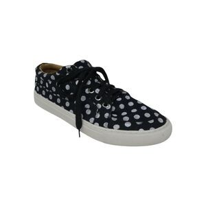 Boutique by Corkys Puzzle Black White Polka Dot Lace Up Sneakers Womens 9